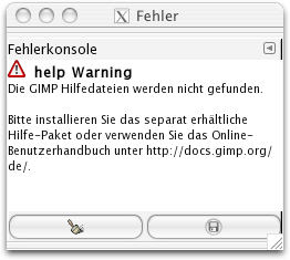 Ansicht des Dialoges Fehleransicht